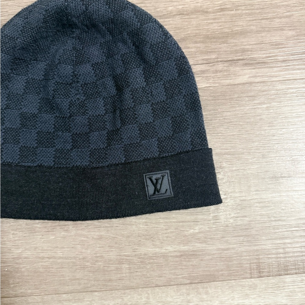 Louis Vuitton Dark Checkered Beanie - Picture 2 of 4